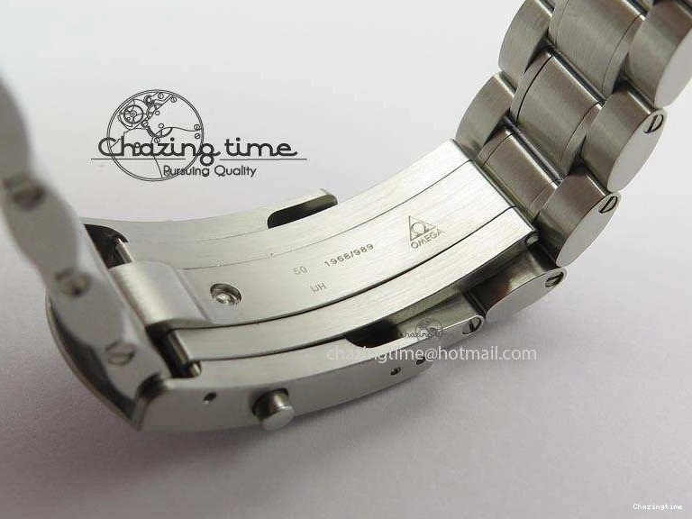 0118 Speedmaster MoonWatch  Apollo 16 Black Dial On SS Bracelet Supportive 8231